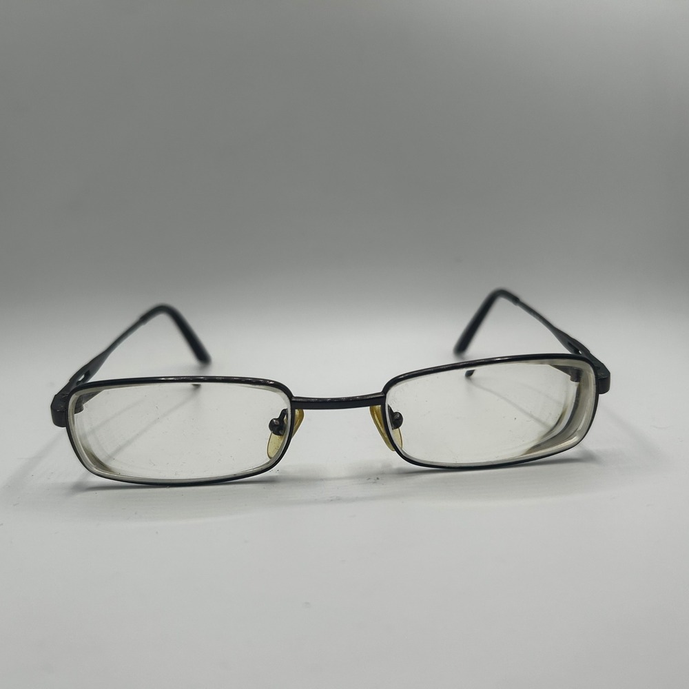 Gucci GG 1637 4JJ Rectangular Metal Eyeglasses Frames Bronze Italy 50-18-135